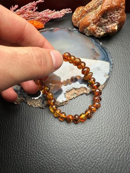 Damla Kehribar Bileklik