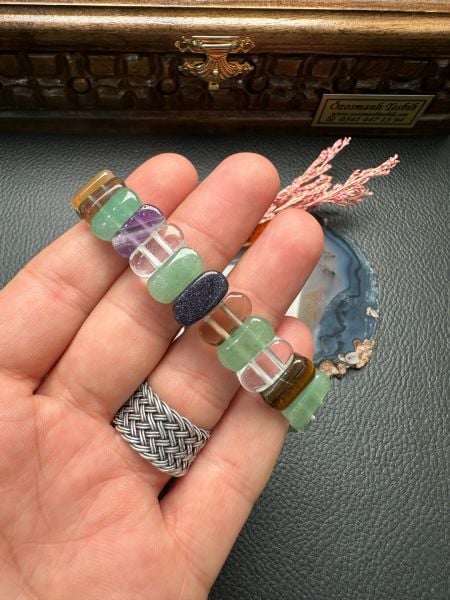 Karışık Miks Doğal Taş Bileklik