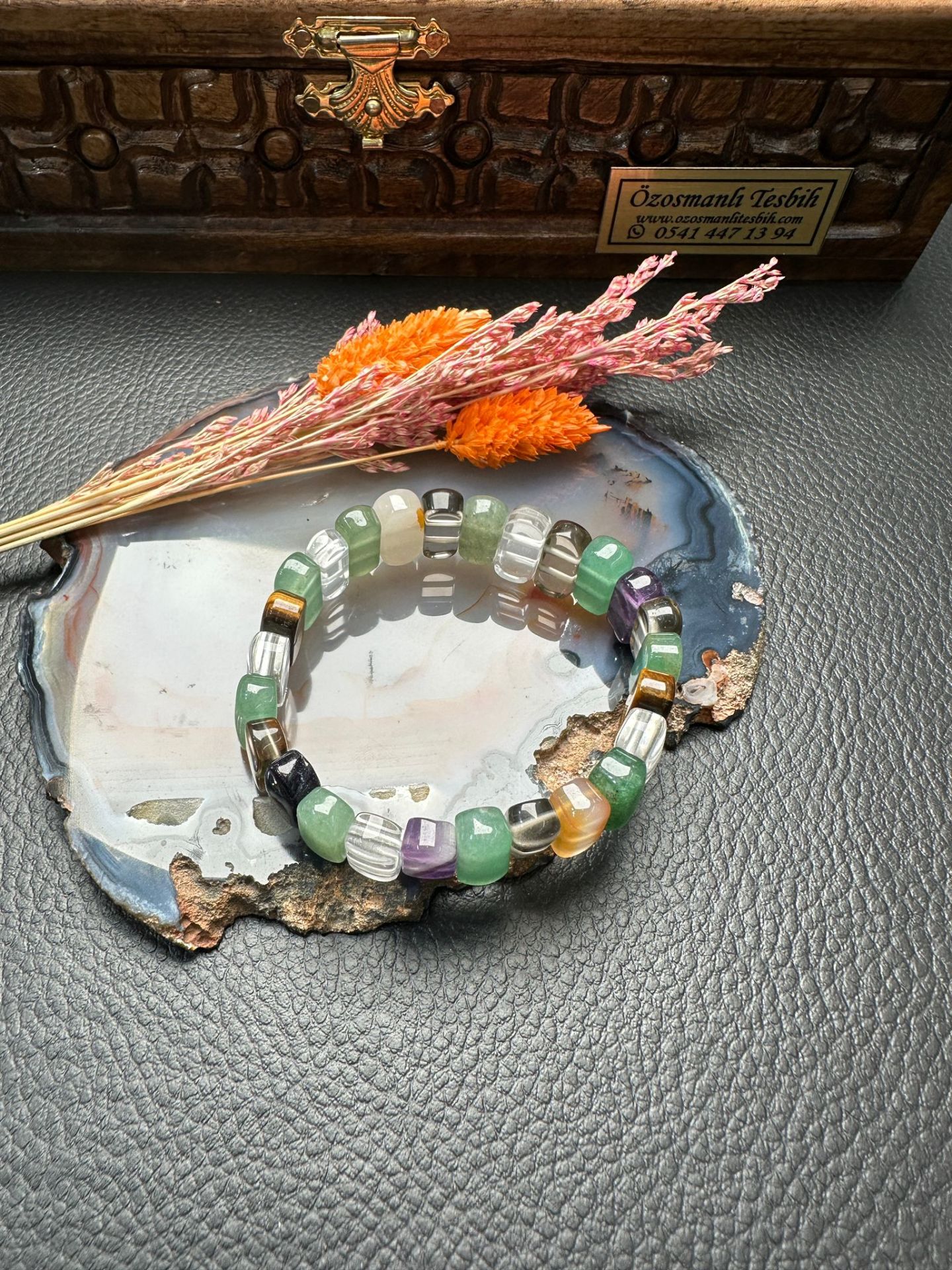 Karışık Miks Doğal Taş Bileklik