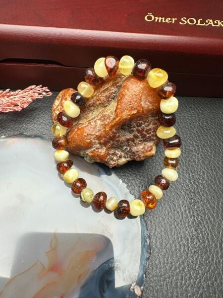 Damla Kehribar Bileklik