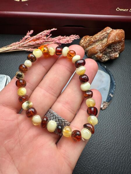 Damla Kehribar Bileklik