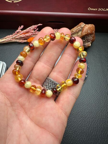 Damla Kehribar Bileklik