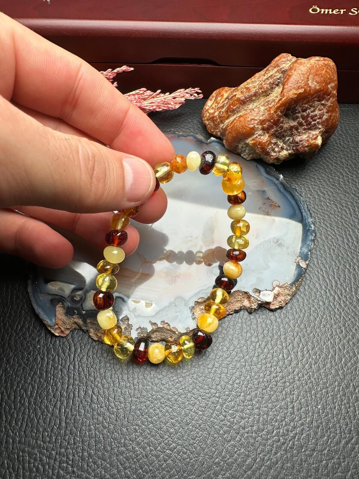 Damla Kehribar Bileklik