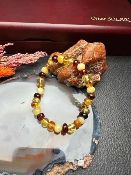 Damla Kehribar Bileklik