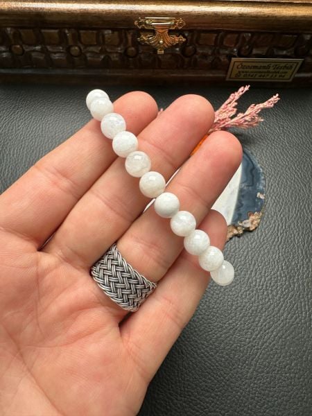 Ay Taşı  Doğal Taş Bileklik