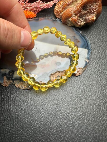 Damla Kehribar Bileklik