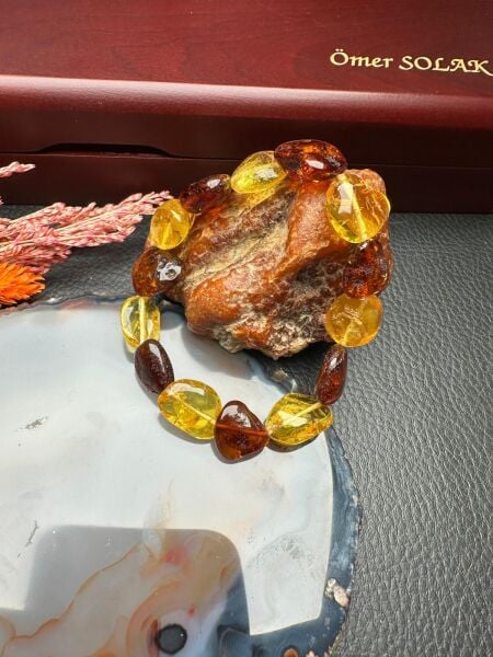 Damla Kehribar Bileklik