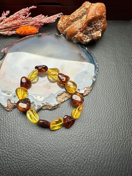 Damla Kehribar Bileklik