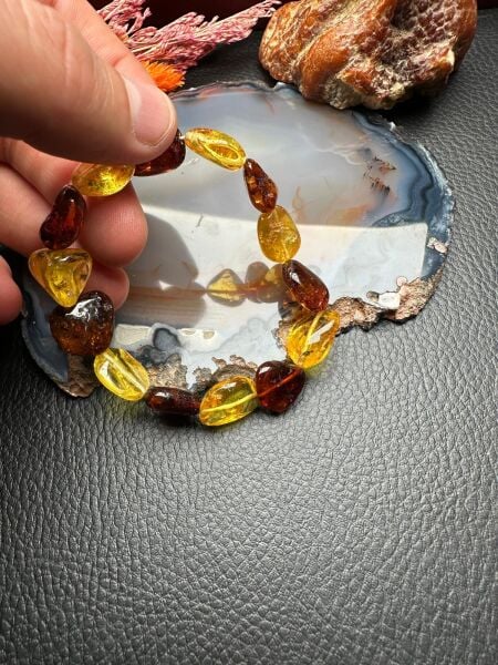 Damla Kehribar Bileklik