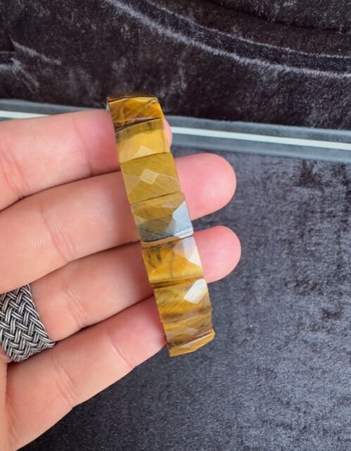 Rolex Model Kaplangözü Doğal Taş Bileklik