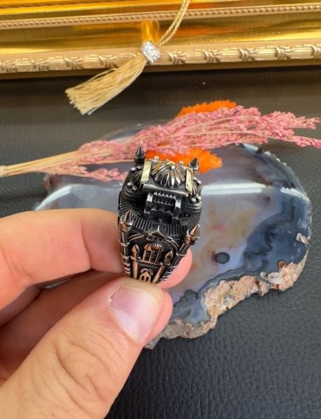 Ayasofya-i Kebir Cami Model Gümüş Yüzük