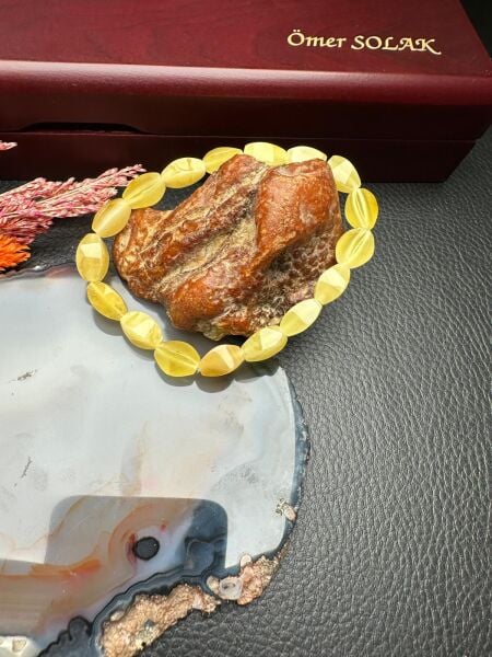 Damla Kehribar Bileklik