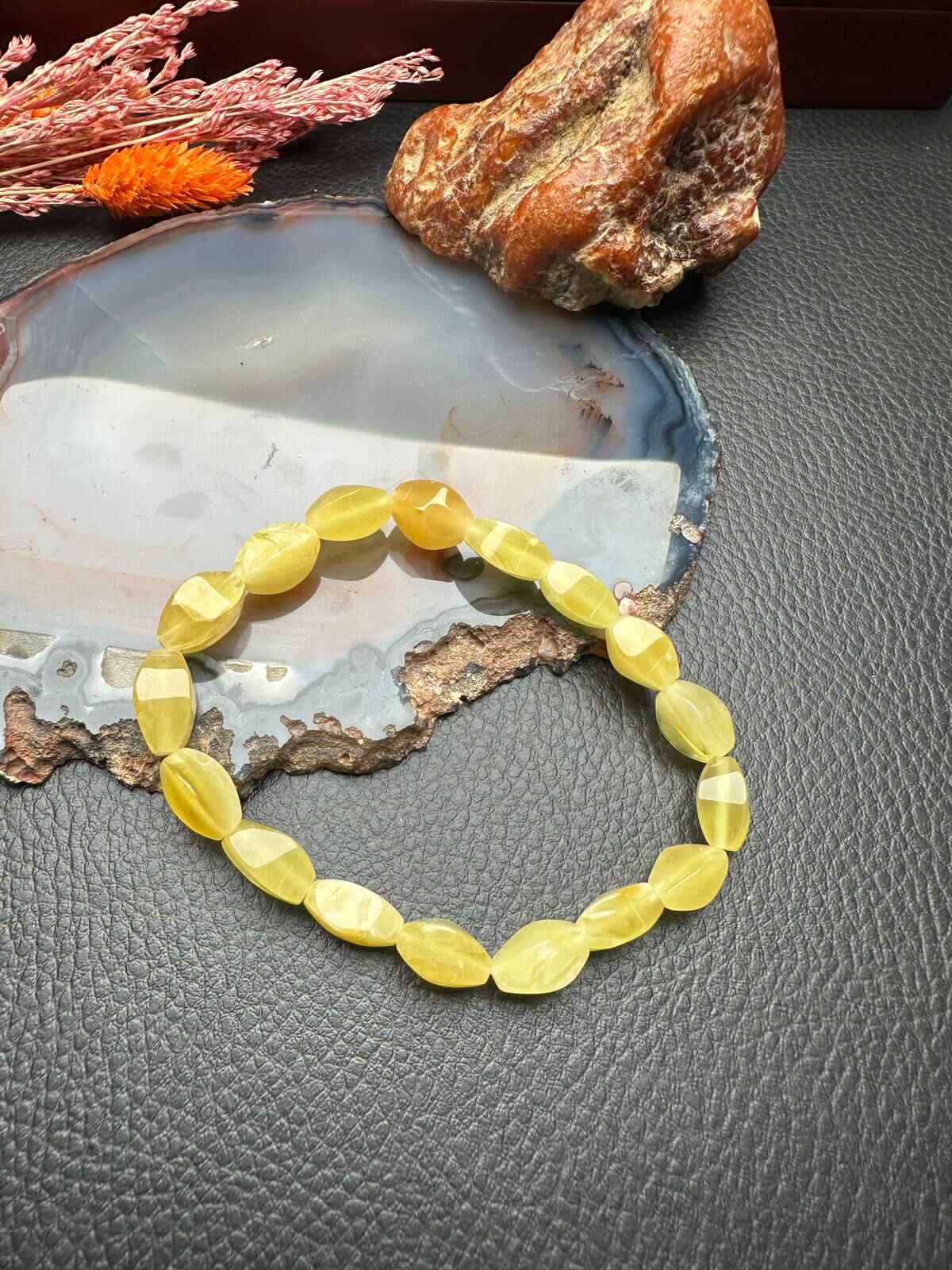 Damla Kehribar Bileklik