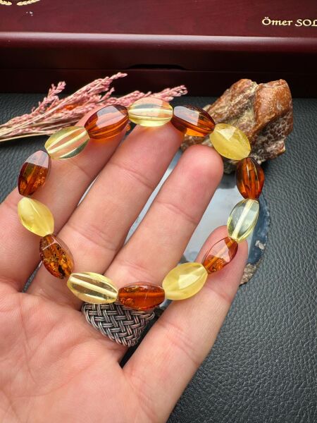 Damla Kehribar Bileklik