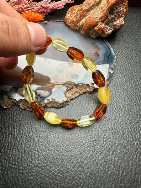 Damla Kehribar Bileklik