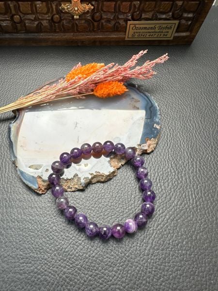 Ametist Doğal Taş Bileklik