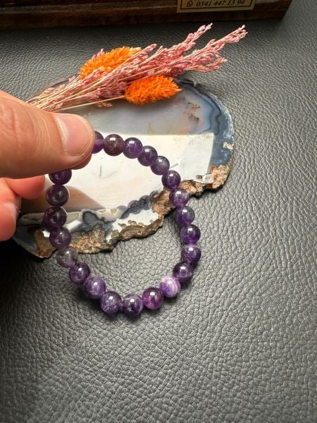 Ametist Doğal Taş Bileklik