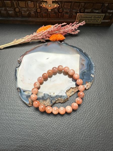 Güneş Taşı Doğal Taş Bileklik