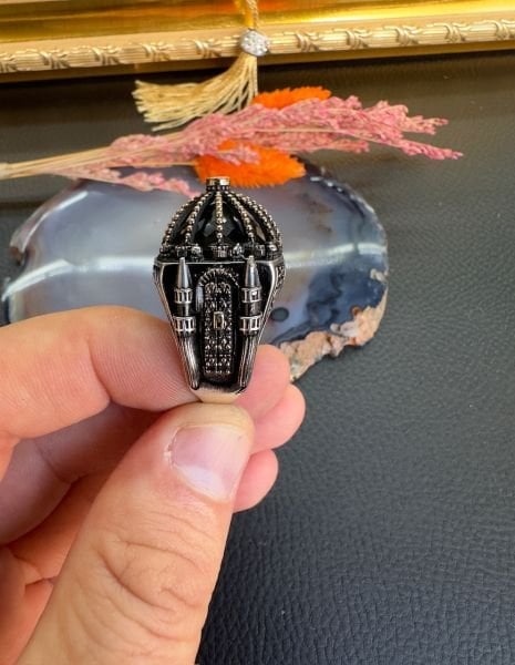 Mescid-i Aksa Kubbe Model Gümüş Yüzük