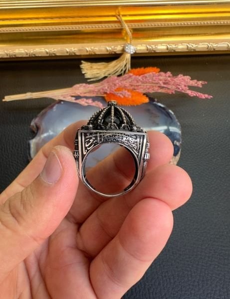 Mescid-i Aksa Kubbe Model Gümüş Yüzük