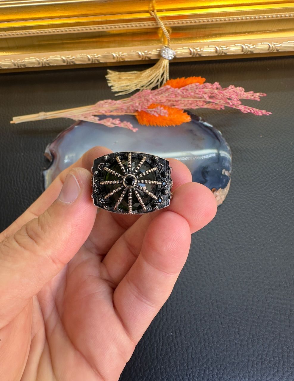 Mescid-i Aksa Kubbe Model Gümüş Yüzük