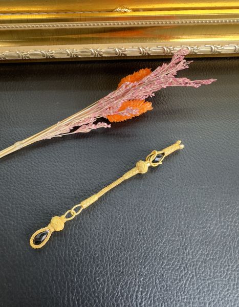 Özel Tasarım Altın Yaldız Kaplama Tekli Kazaz Püskül