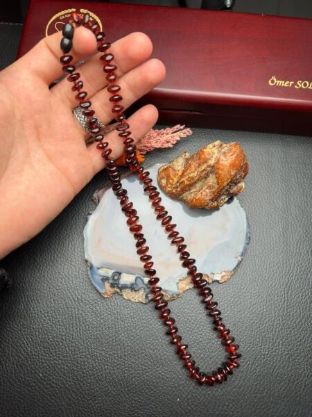 Damla Kehribar Yetişkin Kolye