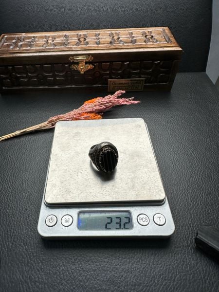 Özel Tasarım Erzurum Oltu Taşlı Gümüş Yüzük