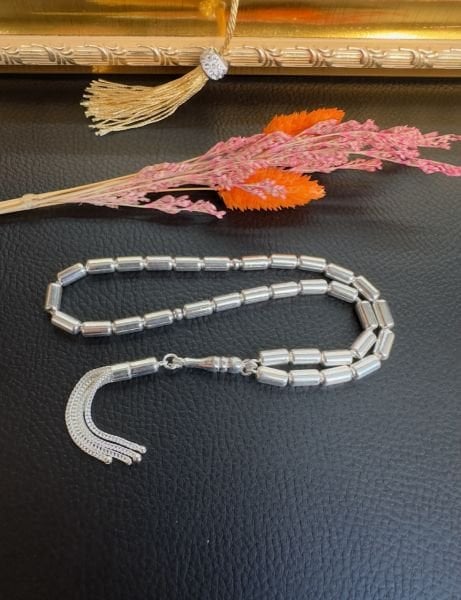 Kapsül Model Gümüş Tesbih