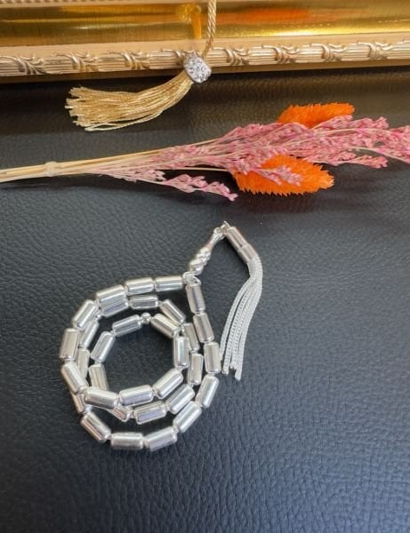 Kapsül Model Gümüş Tesbih