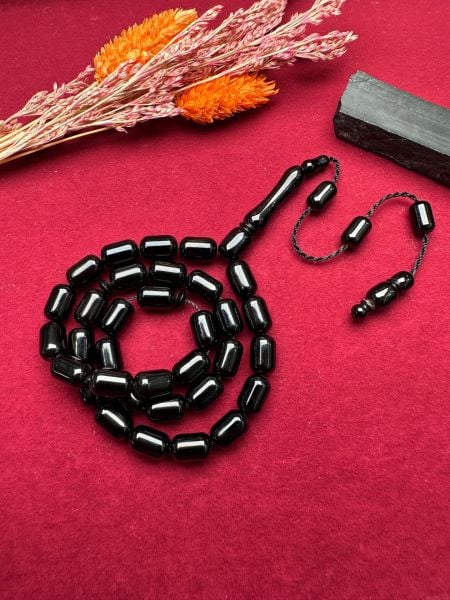 Kapsül Model Sade Erzurum Oltu taşı Tesbih