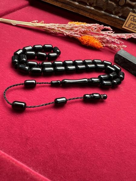 Kapsül Model Sade Erzurum Oltu taşı Tesbih