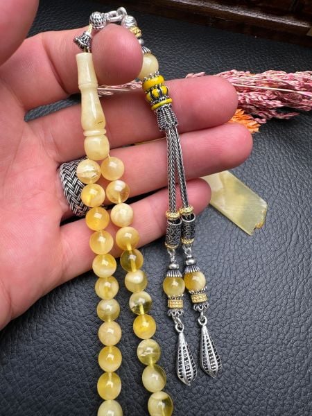 Rus Kaya Damla Kehribar Tesbih