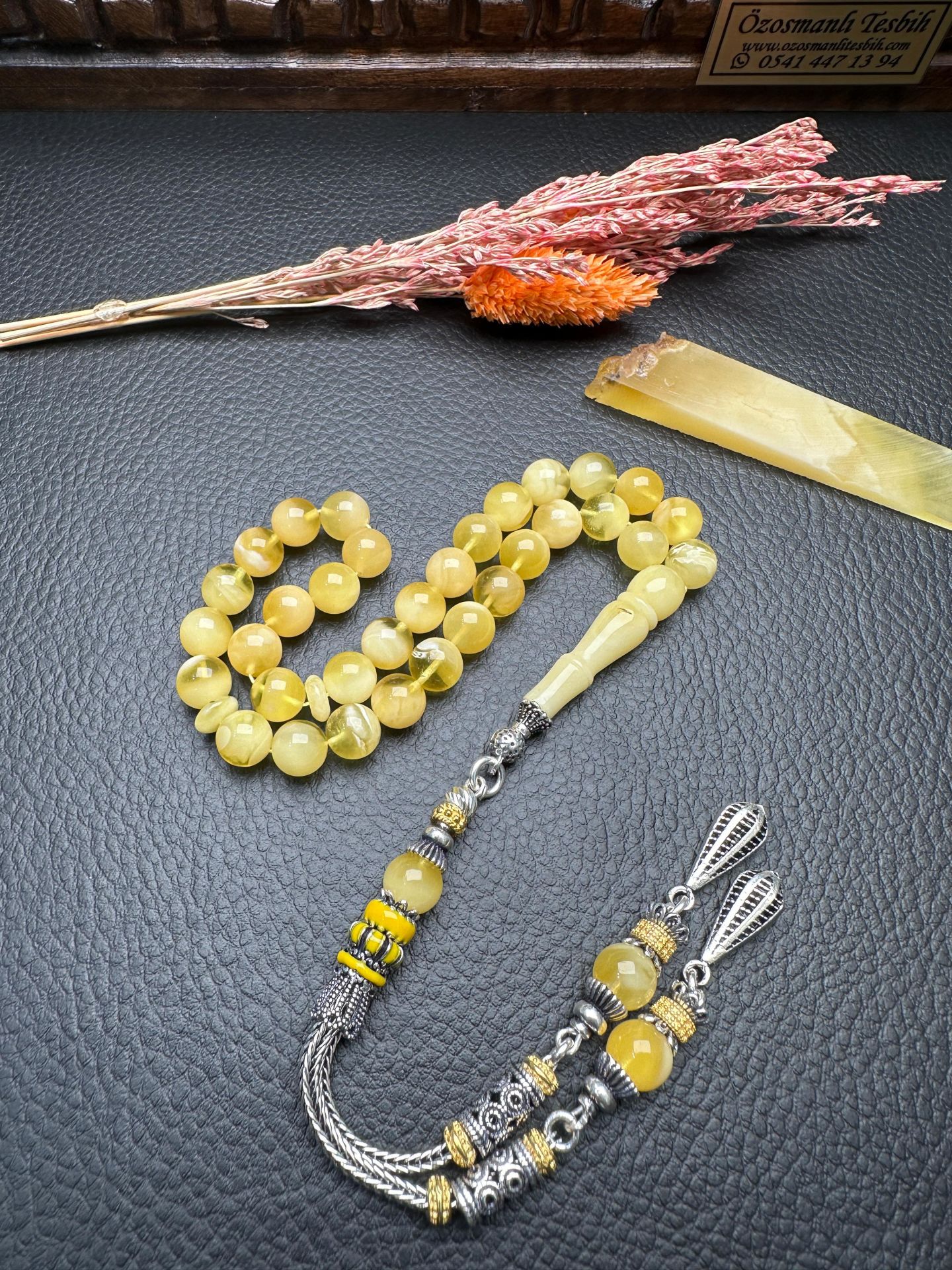 Rus Kaya Damla Kehribar Tesbih