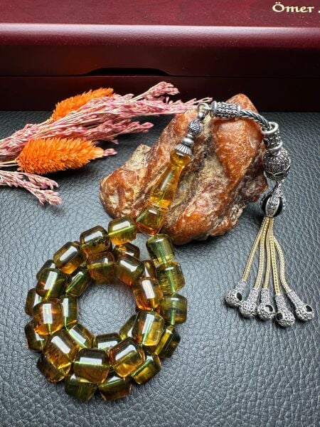 Rus Kaya Damla Kehribar Tesbih