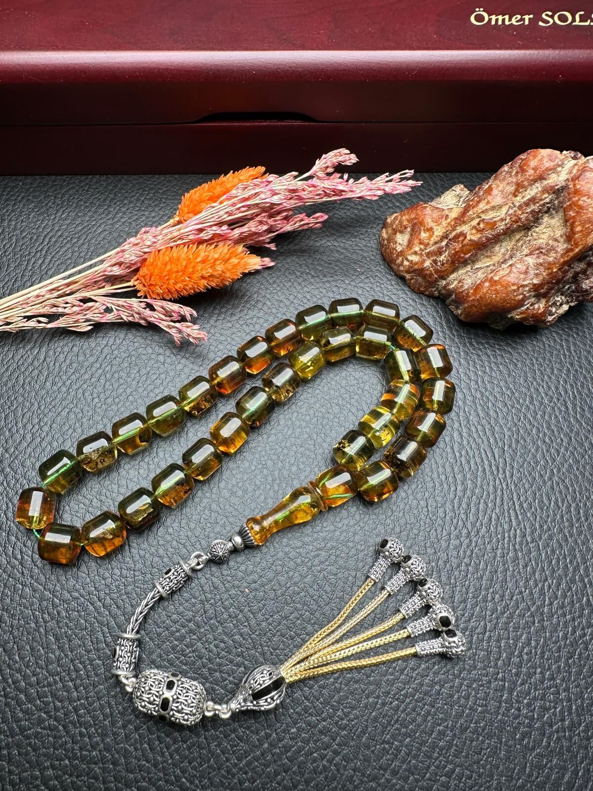 Rus Kaya Damla Kehribar Tesbih