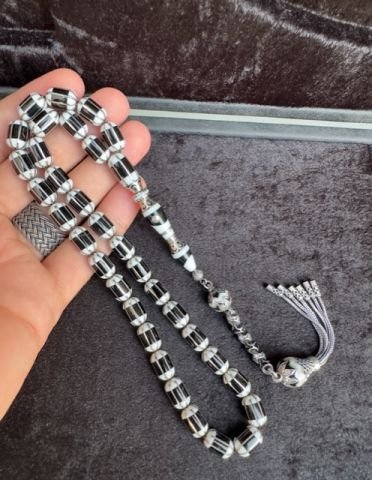 Kapsül Model 925 Ayar Katalin ve Gümüş İşleme Oltu Tesbih