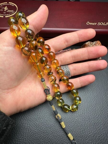 Rus Kaya Damla Kehribar Tesbih