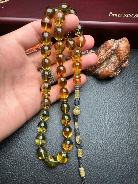 Rus Kaya Damla Kehribar Tesbih