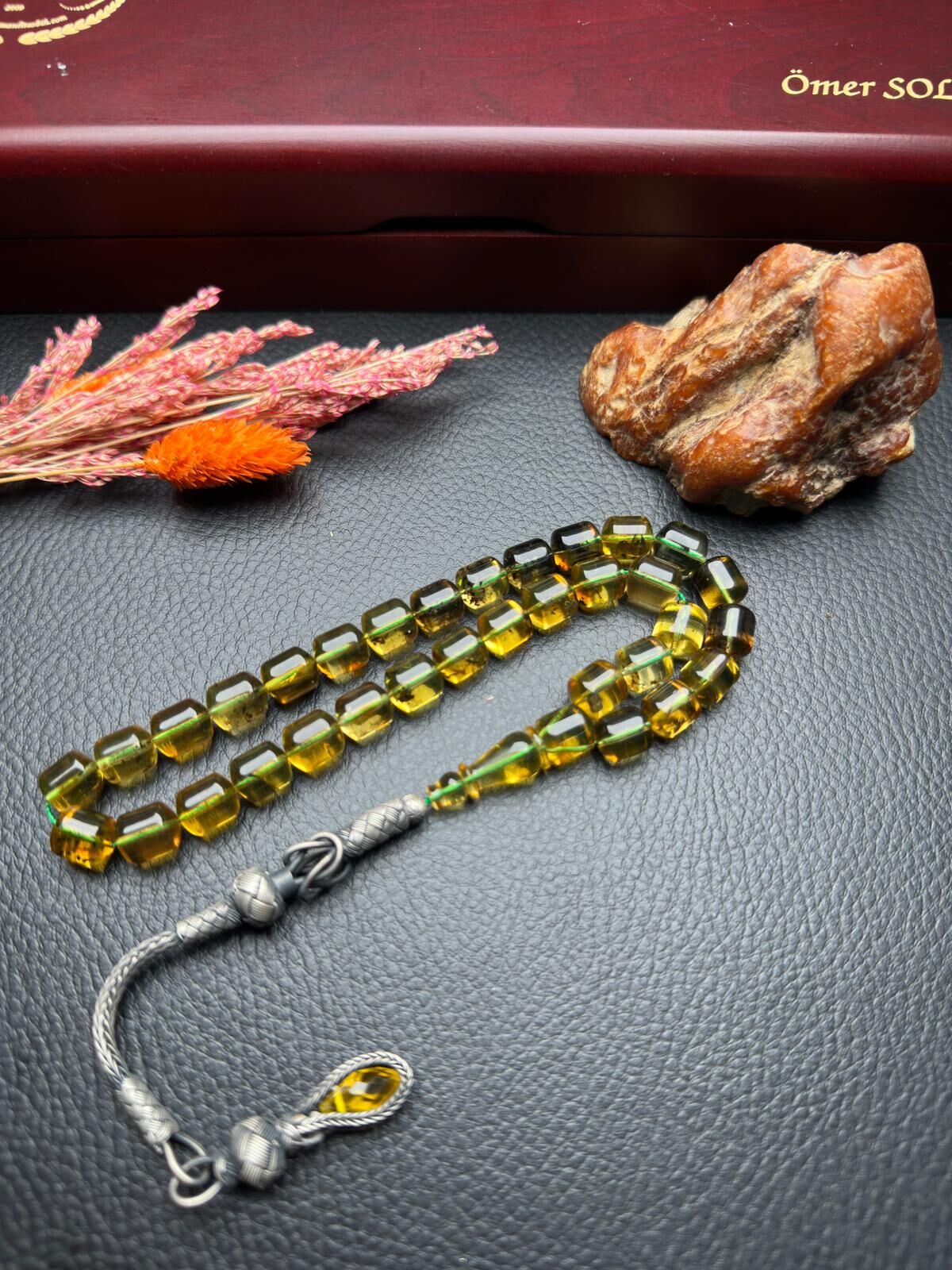 Rus Kaya Damla Kehribar Tesbih