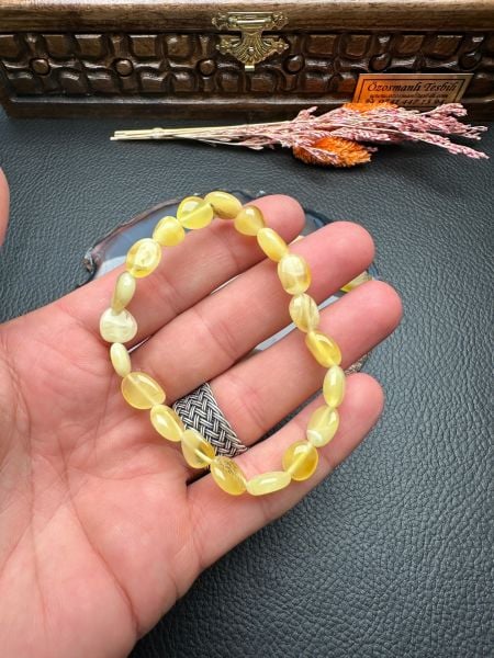 Damla Kehribar Bileklik