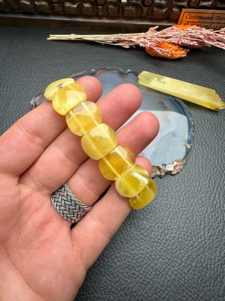 Damla Kehribar Bileklik