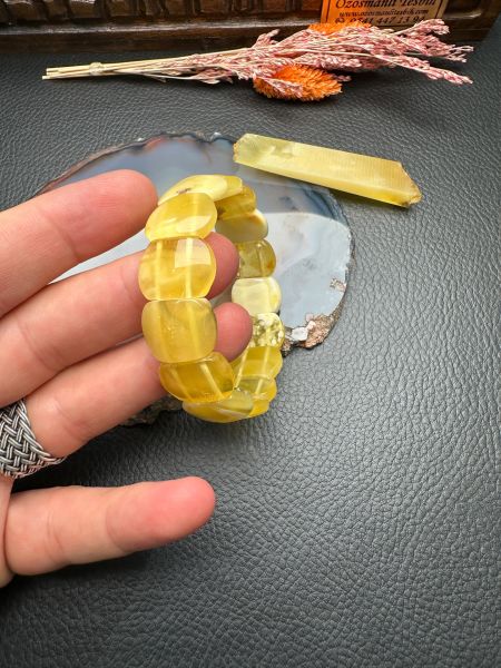 Damla Kehribar Bileklik