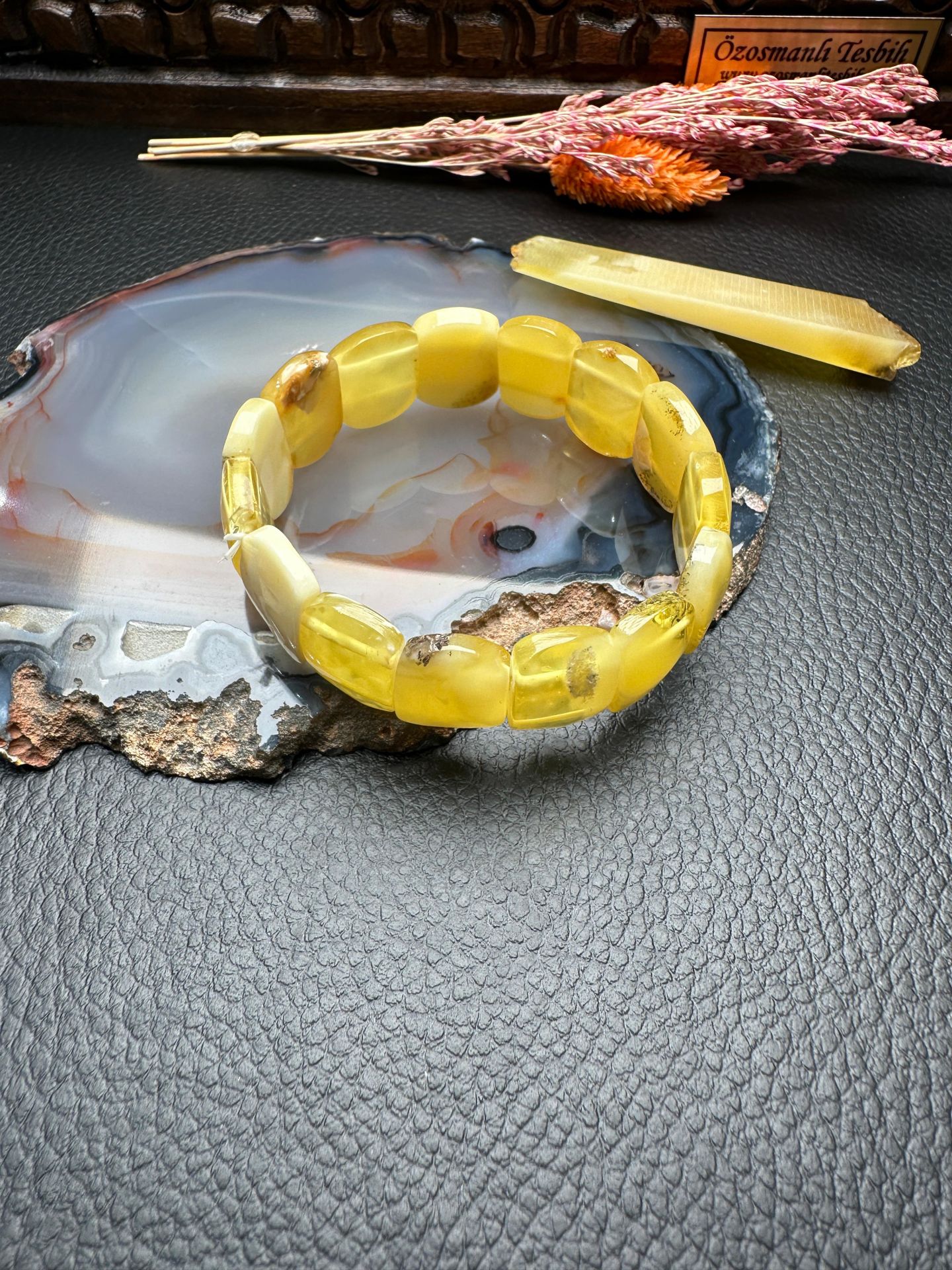 Damla Kehribar Bileklik