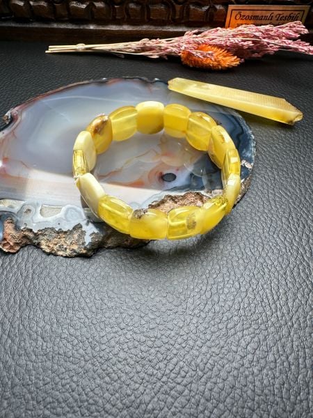 Damla Kehribar Bileklik