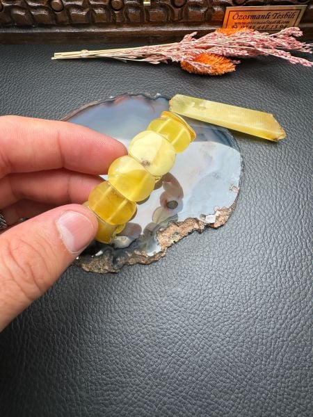 Damla Kehribar Bileklik