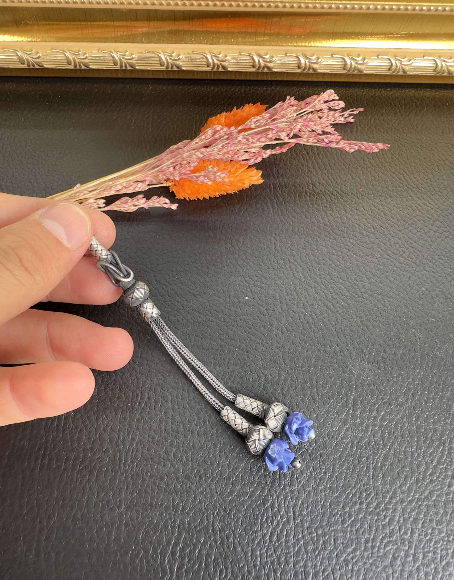 Özel Gül Tasarım İkili Kazaz Püskül