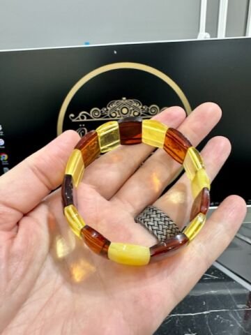 Damla Kehribar Rolex Model Bileklik