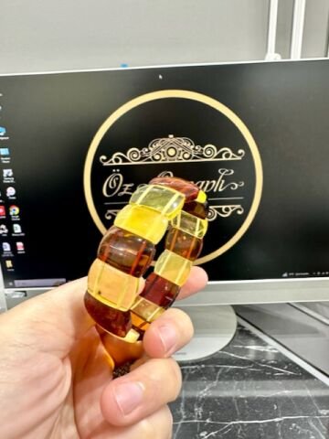 Damla Kehribar Rolex Model Bileklik