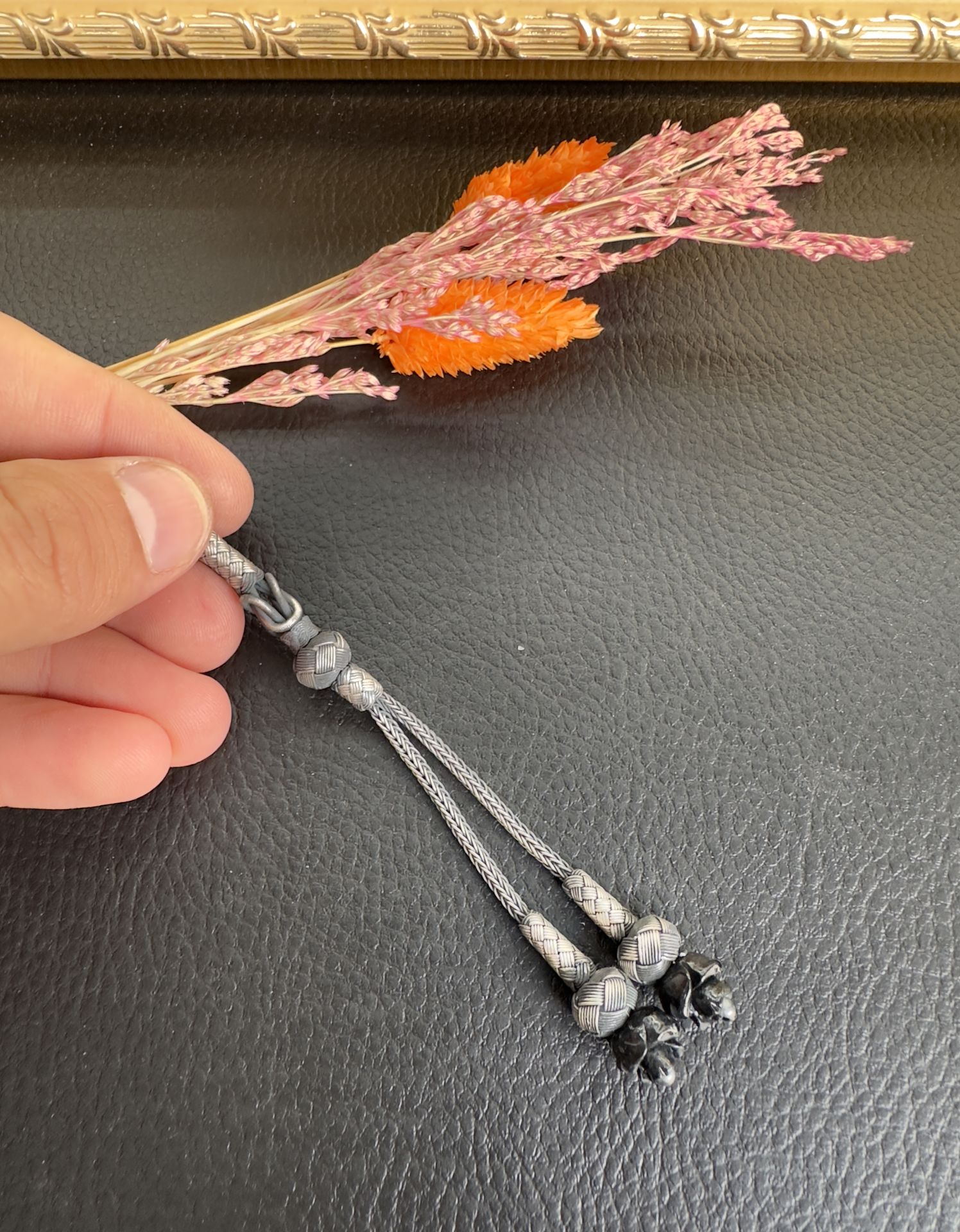 Özel Gül Tasarım İkili Kazaz Püskül